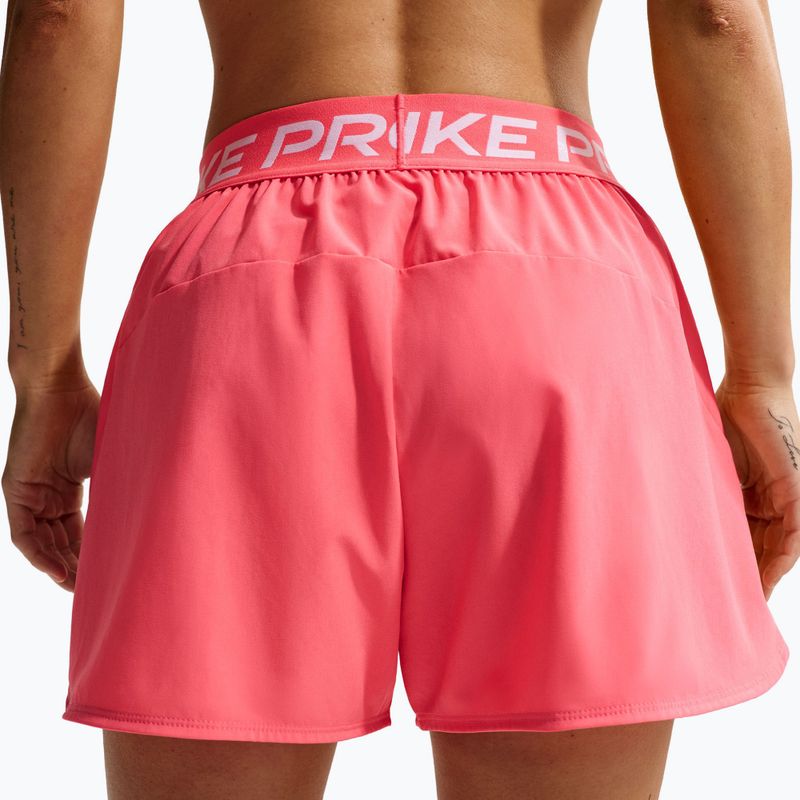Dámské tréninkové šortky Nike Pro Dri-Fit Mid-Rise Brief-Lined 3" sea coral/white 5