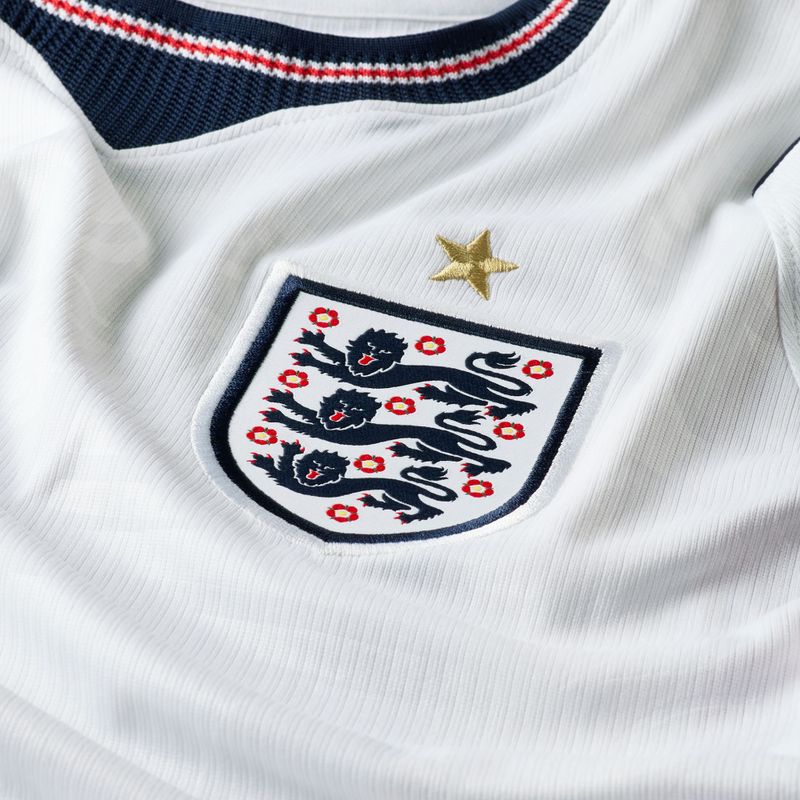 Pánské fotbalové tričko Nike England 2026 Stadium Home white/speed red/obsidian/obsidian 9