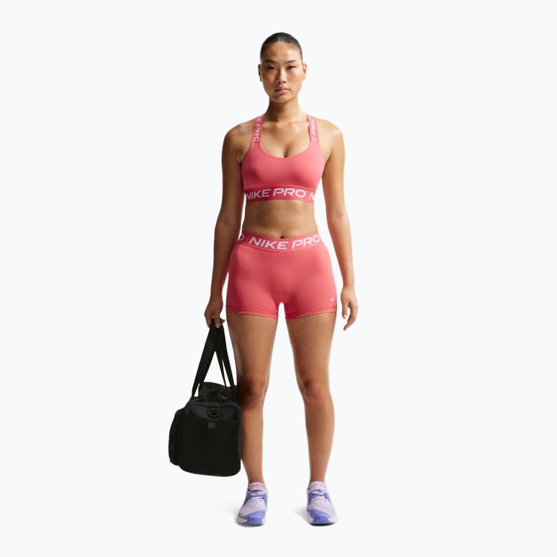 Dámské šortky Nike Pro Mid-Rise Biker 3" sea coral/white 2