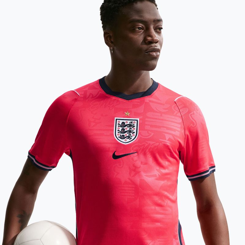 Pánské fotbalové tričko Nike England 2026 Stadium Away speed red/obsidian/white/obsidian 4