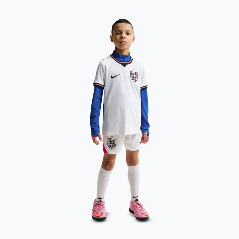 Dětské fotbalové tričko Nike England 2026 Stadium Home white/speed red/obsidian/obsidian 6