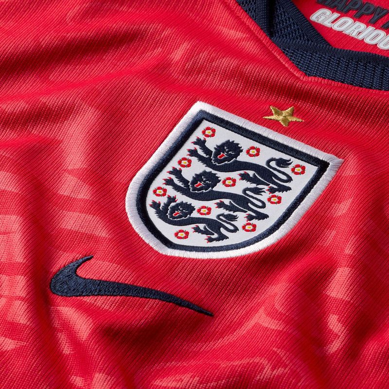 Dětské fotbalové tričko Nike England 2026 Stadium Away speed red/obsidian/white/obsidian 3