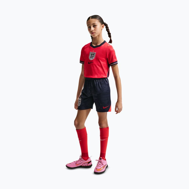 Dětské fotbalové tričko Nike England 2026 Stadium Away speed red/obsidian/white/obsidian 5