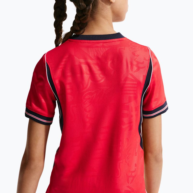 Dětské fotbalové tričko Nike England 2026 Stadium Away speed red/obsidian/white/obsidian 9