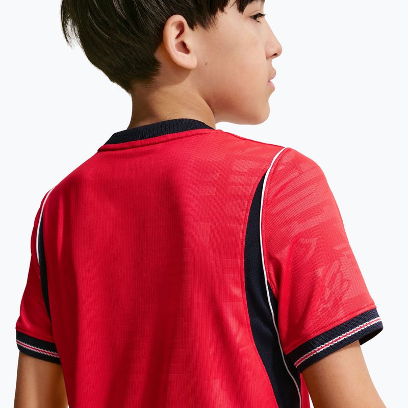 Dětské fotbalové tričko Nike England 2026 Stadium Away speed red/obsidian/white/obsidian 10