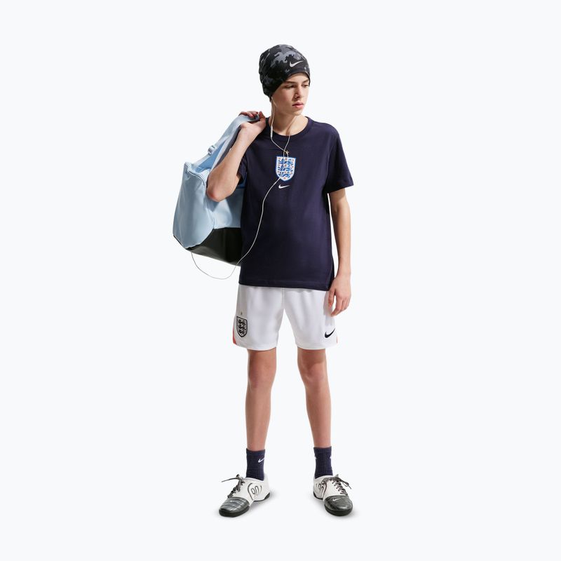 Dětské fotbalové šortky Nike England 2026 Stadium Home white/speed red/obsidian/obsidian 2