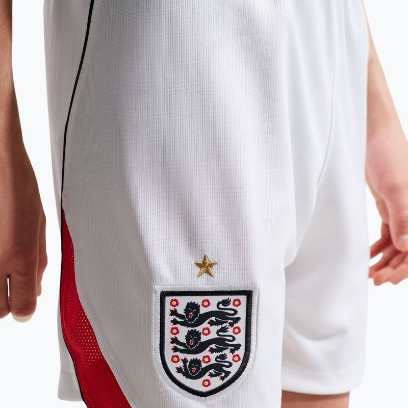 Dětské fotbalové šortky Nike England 2026 Stadium Home white/speed red/obsidian/obsidian 4