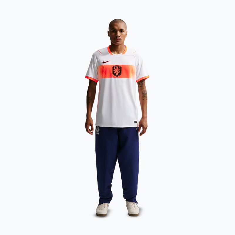 Pánské fotbalové tričko Nike Netherlands 2026 Stadium Away white/hyper crimson/black 2