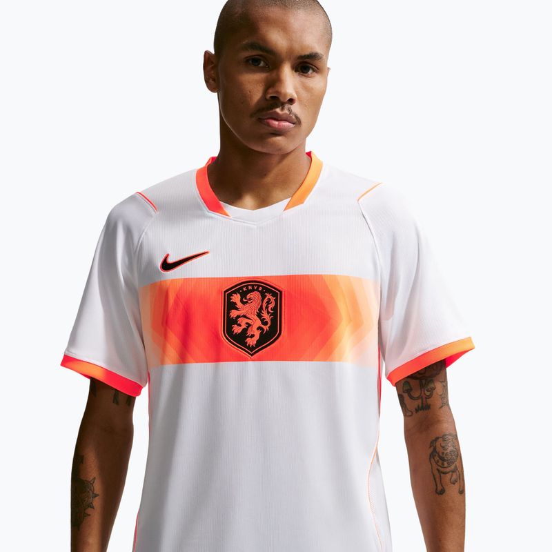 Pánské fotbalové tričko Nike Netherlands 2026 Stadium Away white/hyper crimson/black 4