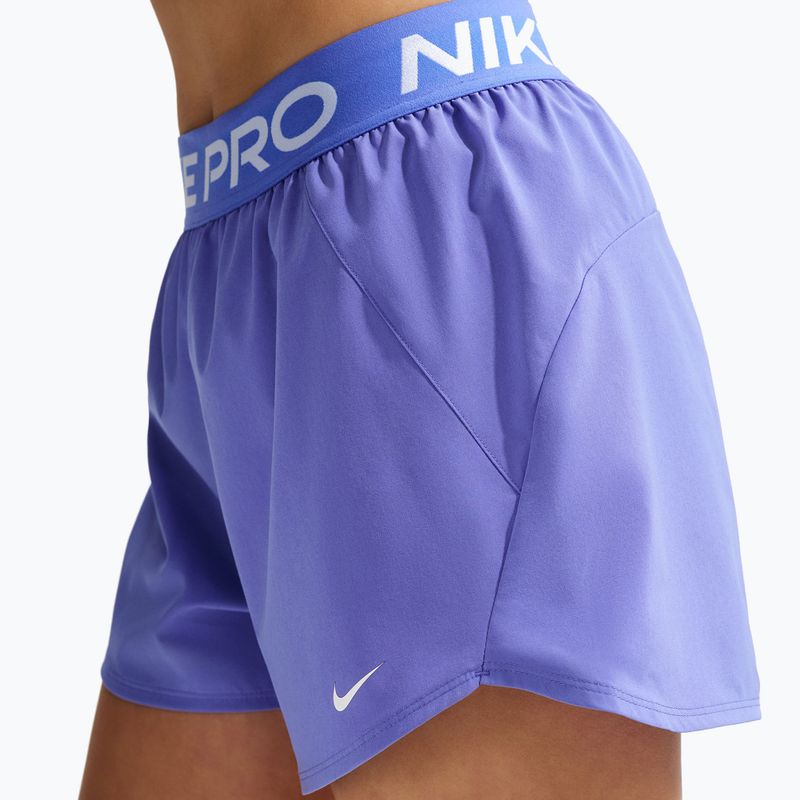 Dámské tréninkové šortky Nike Pro Dri-Fit Mid-Rise Brief-Lined 3" sapphire/white 5