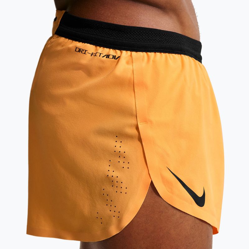 Pánské běžecké šortky Nike AeroSwift Dri-Fit ADV laser orange/black 4