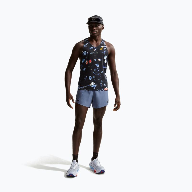 Pánské běžecké tílko Nike AeroSwift Dri-Fit ADV Singlet black/laser orange 2