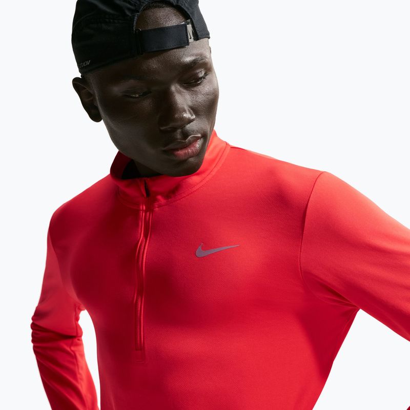 Pánská běžecká mikina Nike Pacer Dri-Fit 1/2 Zip light crimson 4