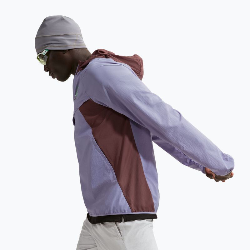 Pánská běžecká bunda Nike Fly Nike Stride iron purple/tattoo 5