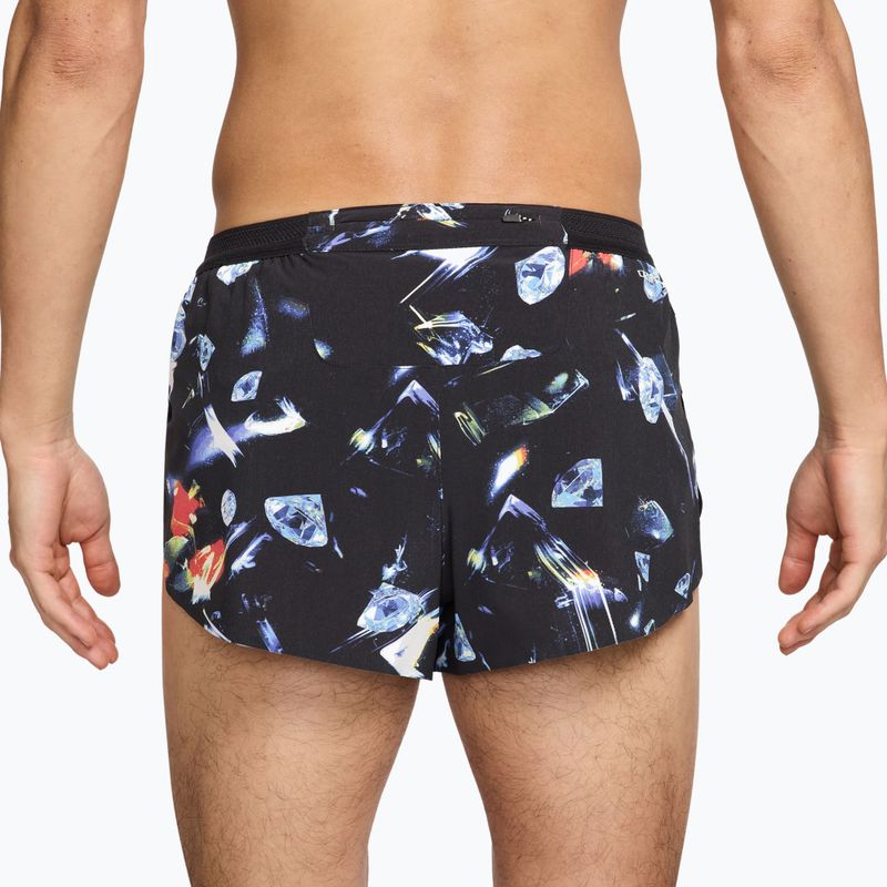 Pánské běžecké šortky Nike AeroSwift Dri-Fit ADV Brief Lined 2" black/laser orange 2