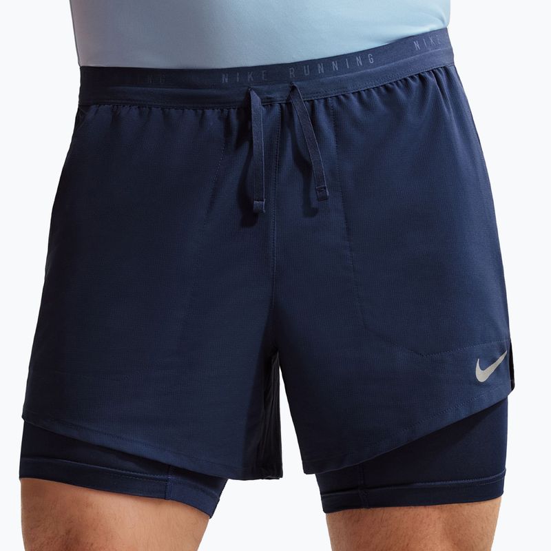 Pánské běžecké šortky Nike Stride Dri-Fit Hybrid 5" midnight navy