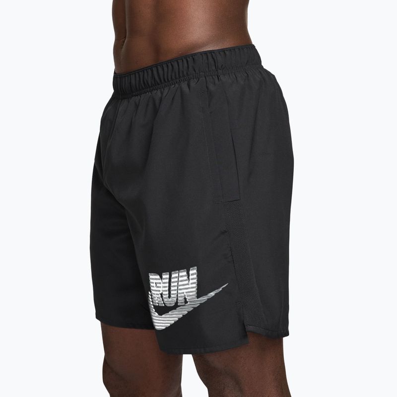 Pánské šortky Nike Challenger Dri-Fit Brief-Lined 7" black/white 5