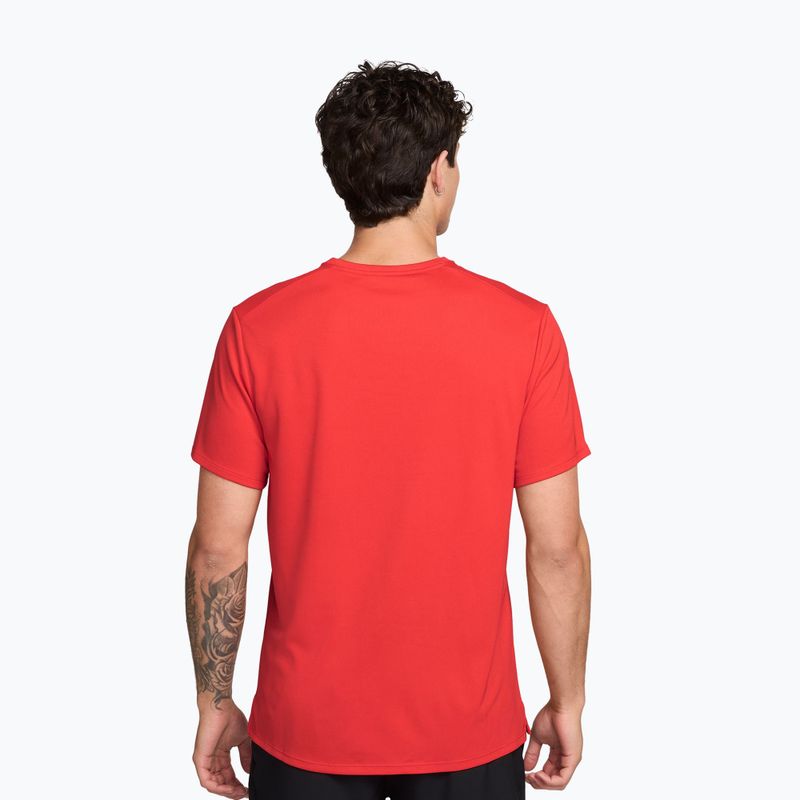 Pánské běžecké tričko Nike Miler Dri-Fit UV light crimson 3