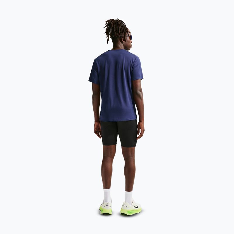Pánské běžecké tričko Nike Miler Dri-Fit UV midnight navy 3