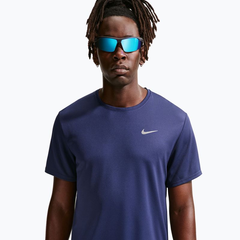 Pánské běžecké tričko Nike Miler Dri-Fit UV midnight navy 4