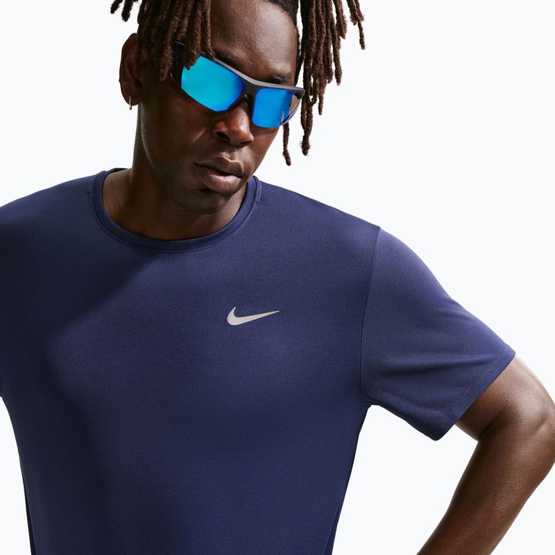 Pánské běžecké tričko Nike Miler Dri-Fit UV midnight navy 5