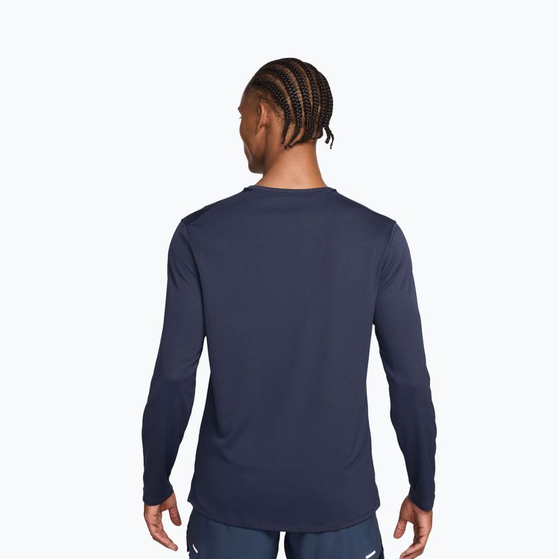Pánské běžecké tričko Longsleeve Nike Miler Dri-Fit UV midnight navy 3