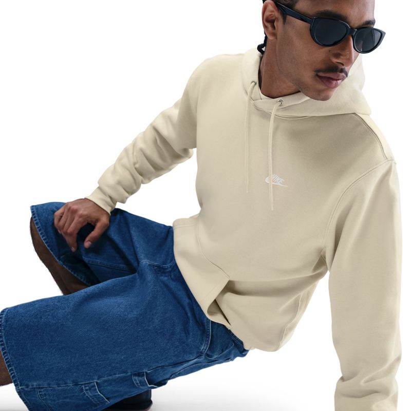 Pánská mikina Nike Club Pullover Hoodie light khaki/light khaki/white 5