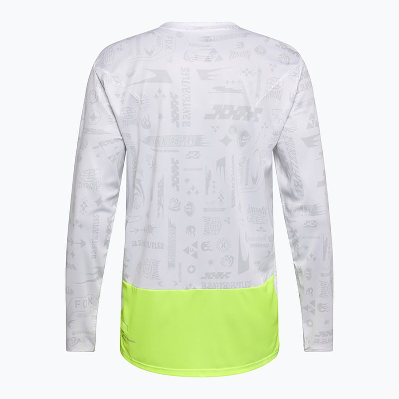 Pánské cyklistické tričko Longsleeve Fox Racing Ranger Lunar SE white 4
