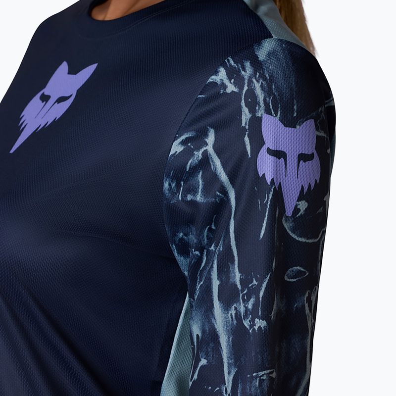 Dámské cyklistické tričko Longsleeve Fox Racing Ranger Image Print arctic blue 3