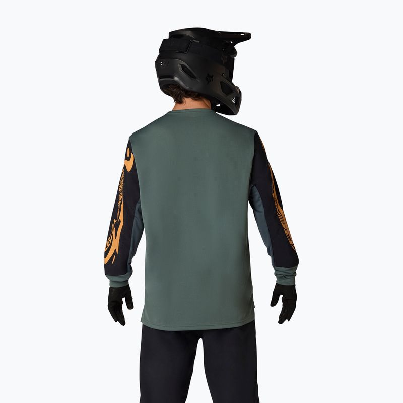 Pánské cyklistické tričko Longsleeve Fox Racing Defend Creation sage 2