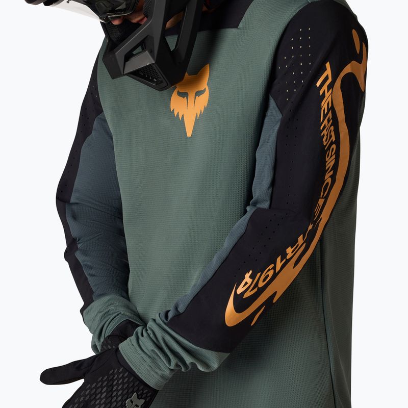 Pánské cyklistické tričko Longsleeve Fox Racing Defend Creation sage 3