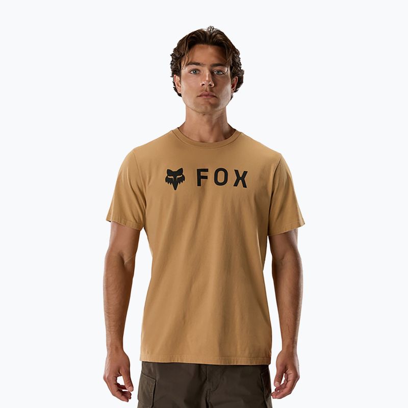 Pánské tričko na lezení Fox Racing Absolute 195 Original SS Tee brown sugar
