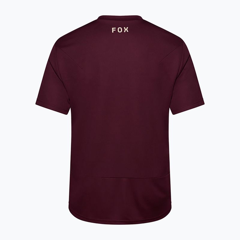 Pánské cyklistické tričko Fox Racing Ranger Fox Head SS dark maroon 6