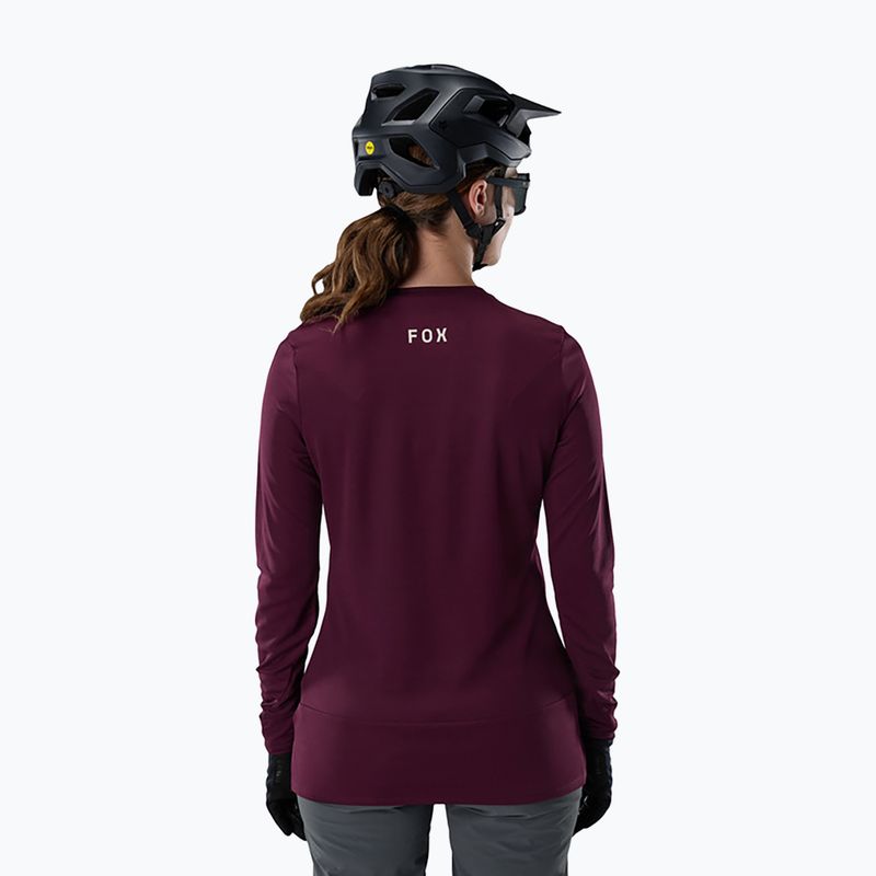Dámské cyklistické tričko Longsleeve Fox Racing Ranger Fox Head LS dark maroon 2