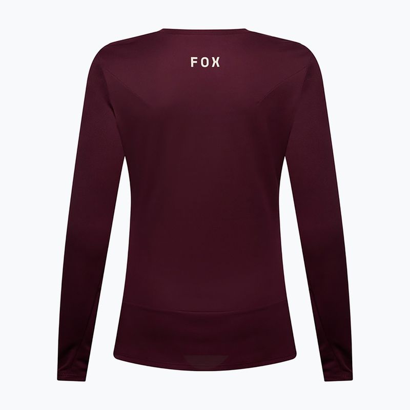 Dámské cyklistické tričko Longsleeve Fox Racing Ranger Fox Head LS dark maroon 6
