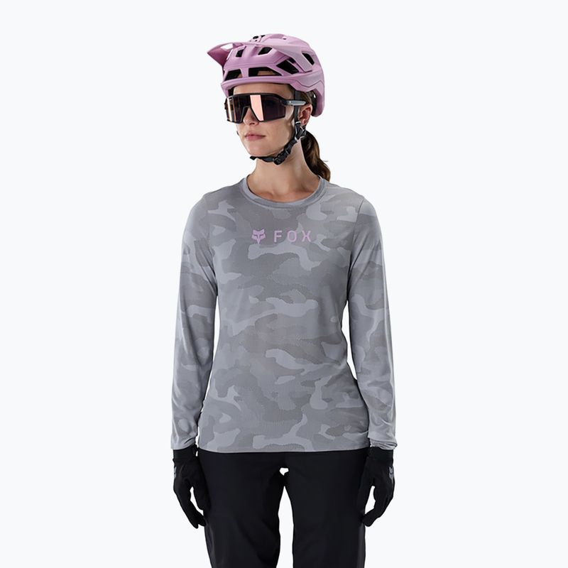Dámské cyklistické tričko Longsleeve Fox Racing Ranger Tru Dri pewter