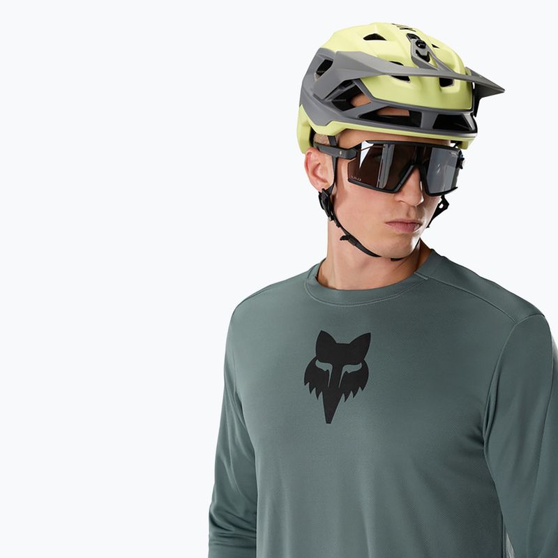 Pánské cyklistické tričko Longsleeve Fox Racing Ranger Fox Head LS sage 3