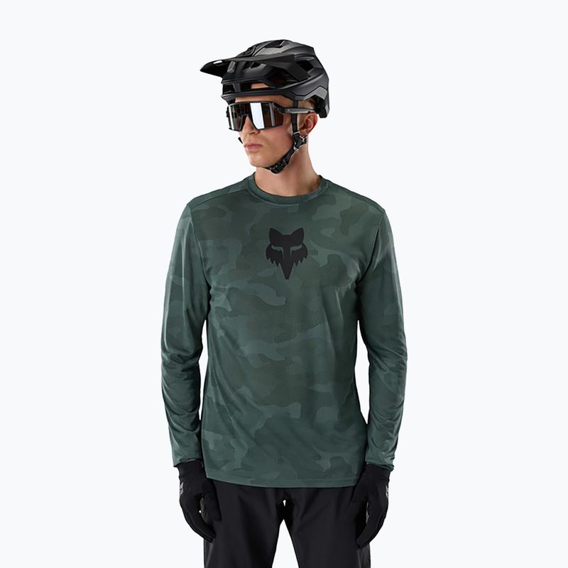 Pánské cyklistické tričko Longsleeve Fox Racing Ranger Tru Dri sage
