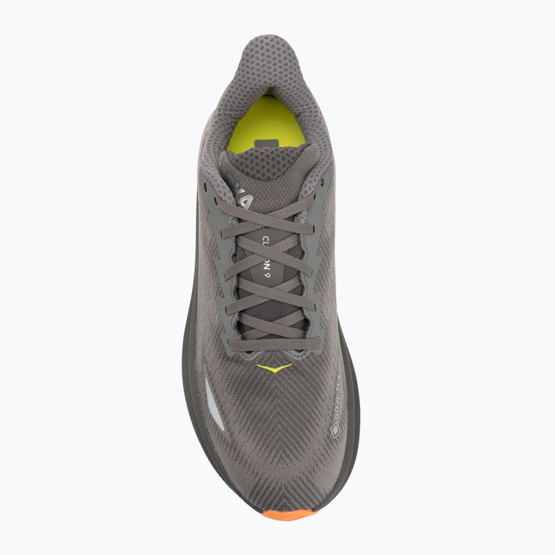 Pánské běžecké boty HOKA Clifton 9 GTX asphalt grey/gravel 5