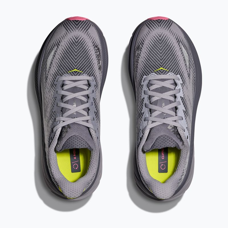 Dámské běžecké boty HOKA Clifton 9 GTX grey skies/foggy green 8