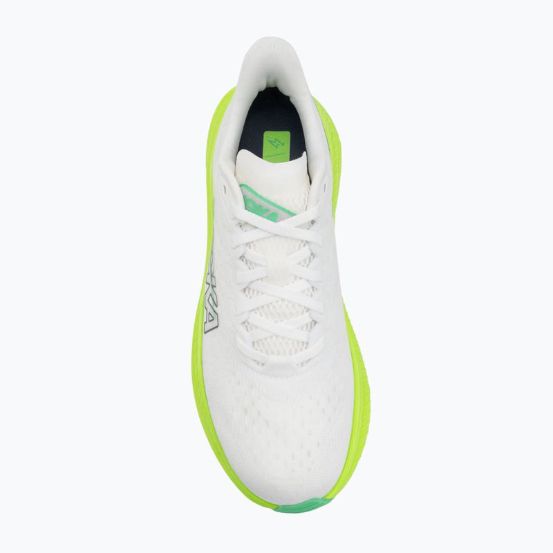 Pánské běžecké boty HOKA Mach 6 white/neon lime 5