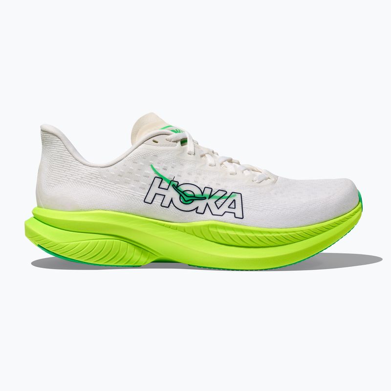 Pánské běžecké boty HOKA Mach 6 white/neon lime 2