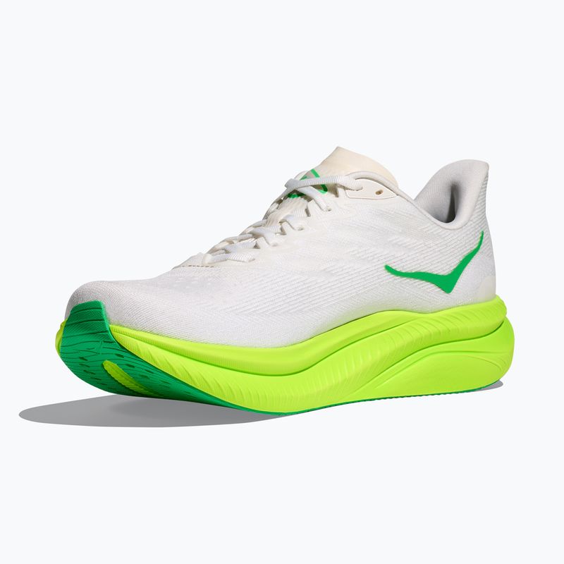 Pánské běžecké boty HOKA Mach 6 white/neon lime 4