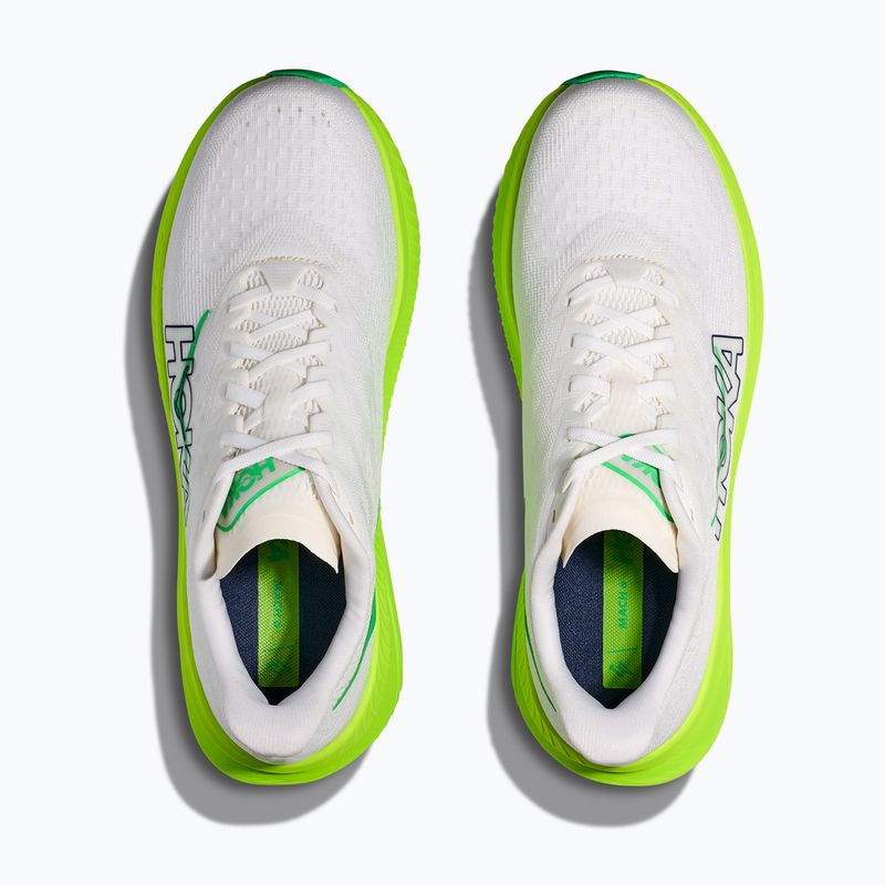 Pánské běžecké boty HOKA Mach 6 white/neon lime 8