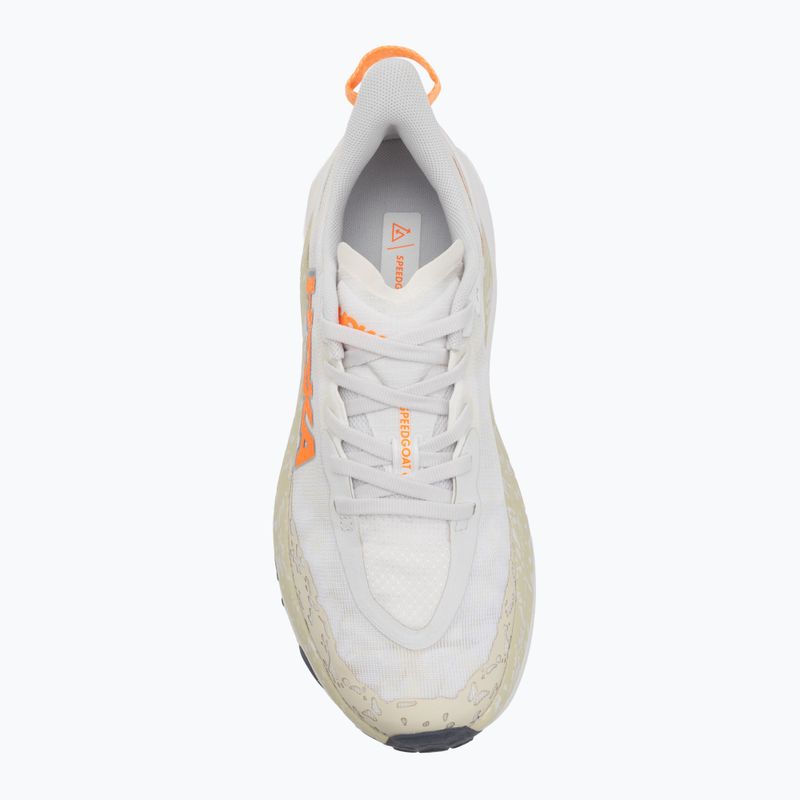 Pánské běžecké boty HOKA Speedgoat 6 white/neon tangerine 5