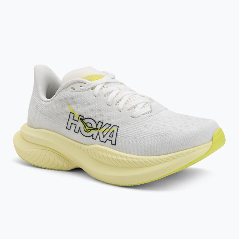 Dámské běžecké boty HOKA Mach 6 white/neon hoka citrus