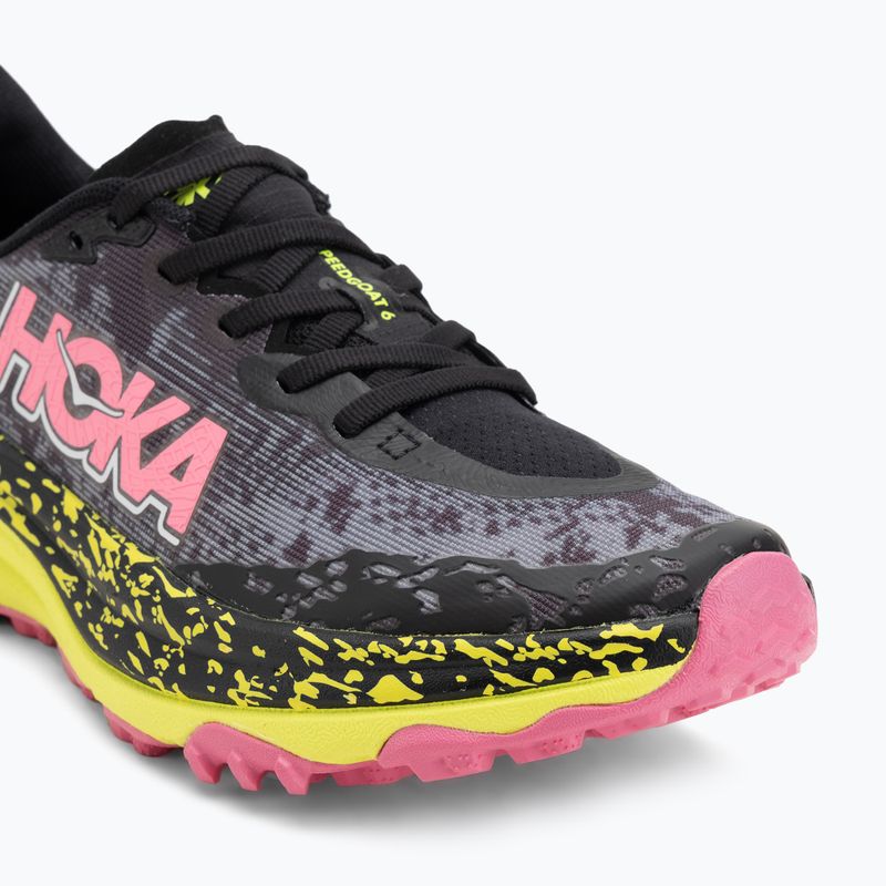 Dámské běžecké boty HOKA Speedgoat 6 black/neon rose 7