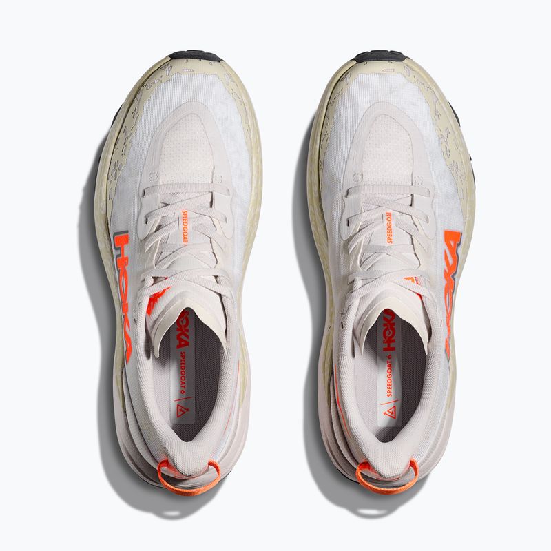 Pánské běžecké boty HOKA Speedgoat 6 Wide white/neon tangerine 8