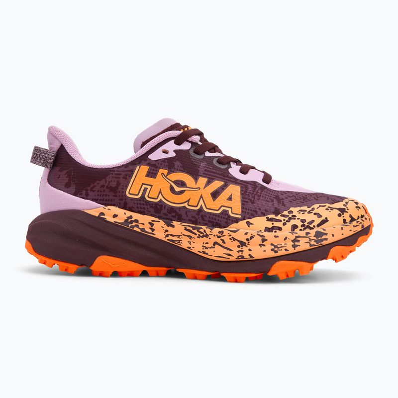 Dětské běžecké boty HOKA Speedgoat 6 flower nectar/neon tangerine 2