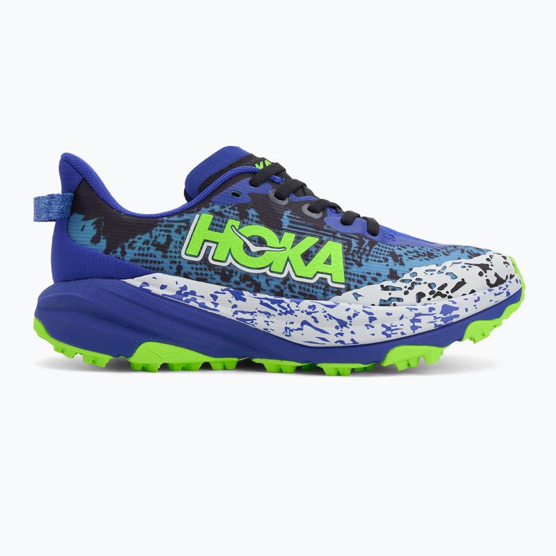 Dětské běžecké boty HOKA Speedgoat 6 night sky/neon lime 2